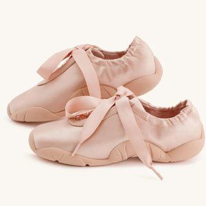 JW PEI Flavia Ballerina Sneakers NWT (pink satin) Size 7.5 (38)